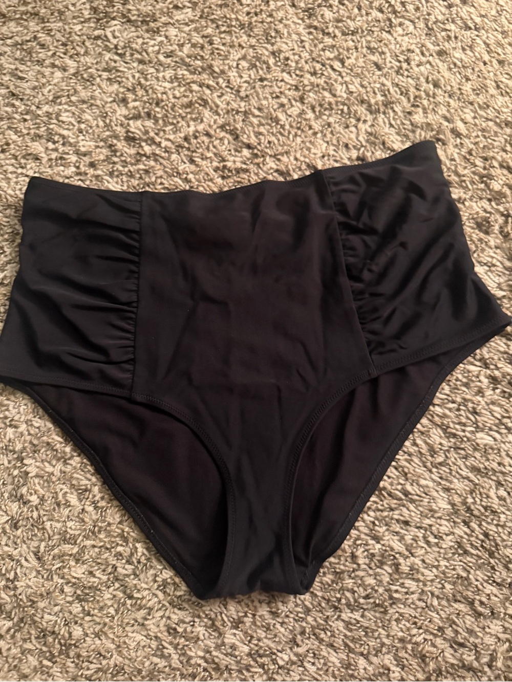 AERIE High Waist Black Swimsuit Bottoms